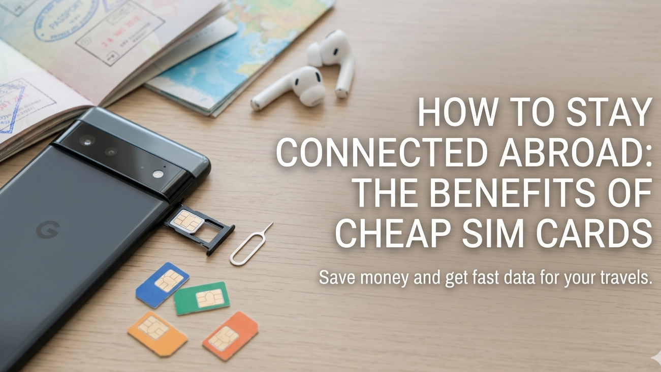 How to Stay Connected Abroad: The Benefits of Cheap SIM Cards